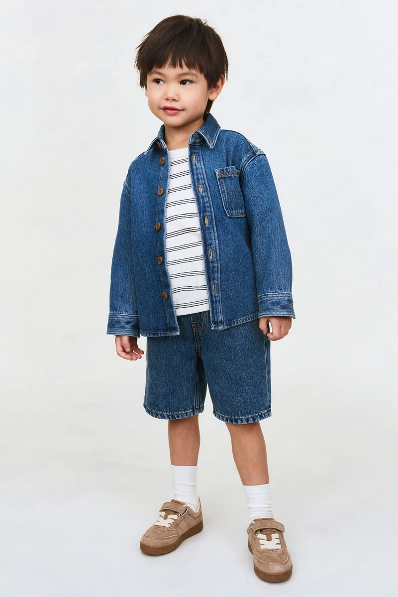 اتش اند ام جاكيت خفيف من الدنيم