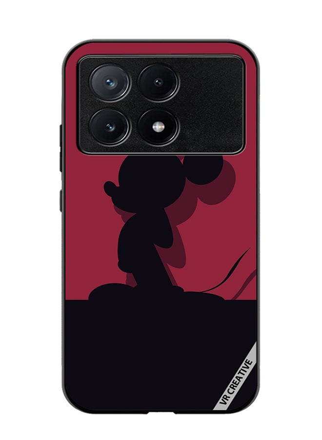 VR CREATIVE Protective Case Cover For Xiaomi Poco X6 Pro Mickey Red Design Multicolour - Image 1