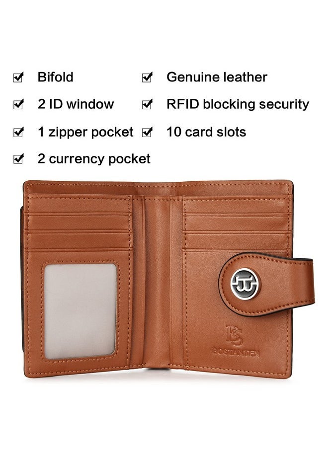 Women Leather Wallet Rfid Blocking Small Bifold Zipper Pocket Wallet Card Case Purse With Id Window Beige-Brown - pzsku/ZE2E7D6E4D13DEABE7754Z/45/_/1735817475/351234f5-e908-4bef-8afc-73ea3c1390d4