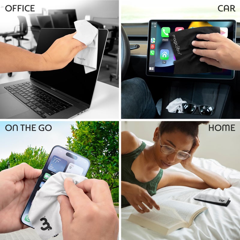 MagicFiber MagicFiber Microfiber Cleaning Cloth, 6 Pack - Premium Cloth for Glasses, Lens, Screens & More  - Image 5