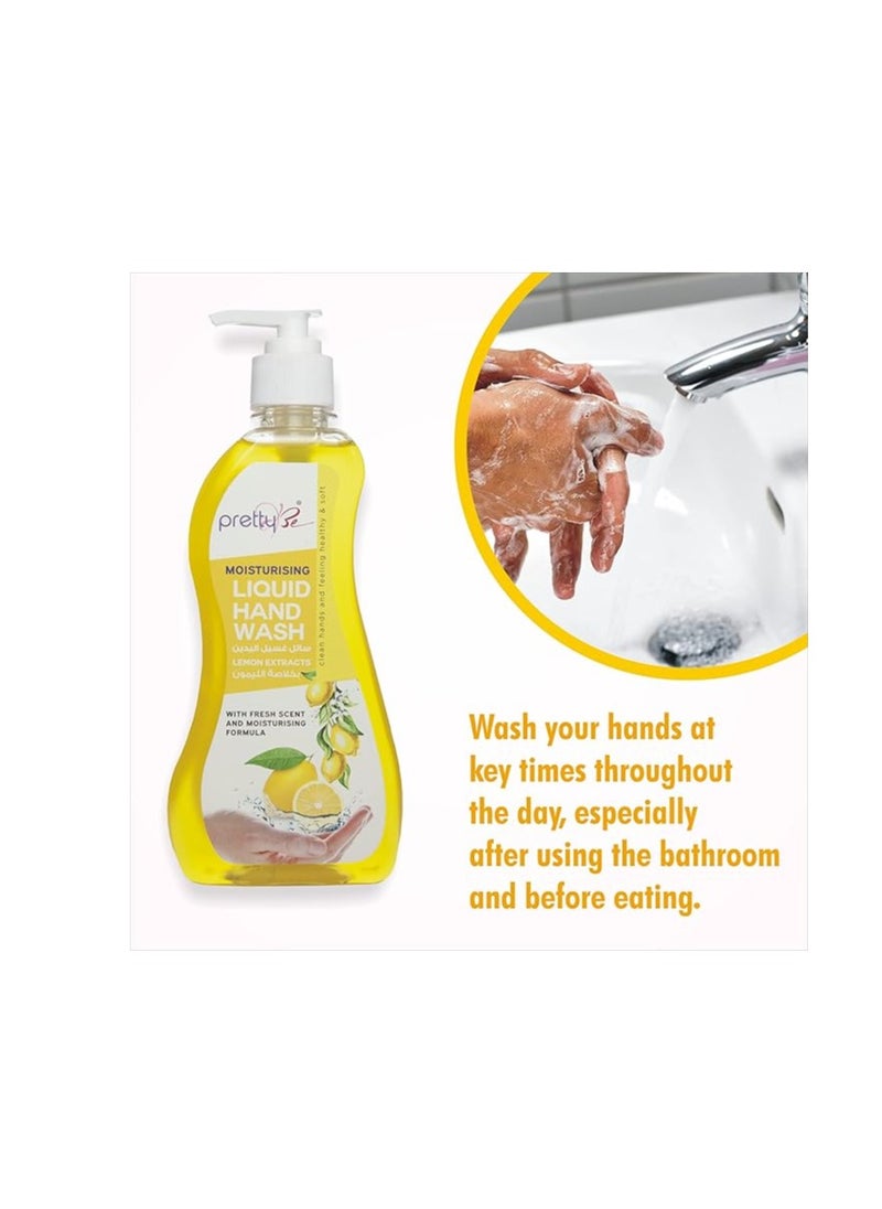 Pretty Be Pretty Be Liquid Hand Wash with fresh Lemon Scent Refreshing Moisturizing and fresh touch Hand wash liquid Soap  - Image 3