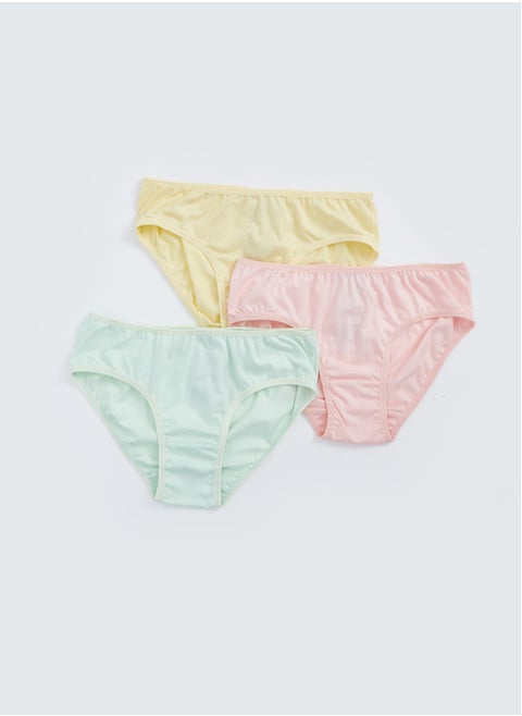 Basic Girls' Panties 3 pcs Multi Color