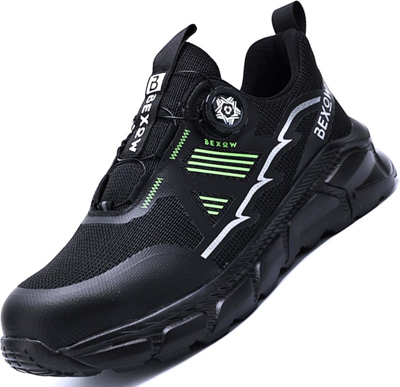 Bexow Premium Safety Shoes Steel Toe Lightweight Work Sneakers Industrial Footwear for Men and Women - Image 1