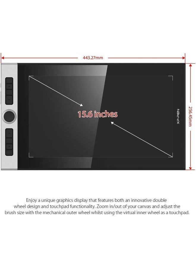 XP-PEN Innovator 16 Drawing Tablet with Screen 15.6 Inch FHD IPS Display, 92% Adobe RGB Color Accuracy for Digital Art & Design - Image 2