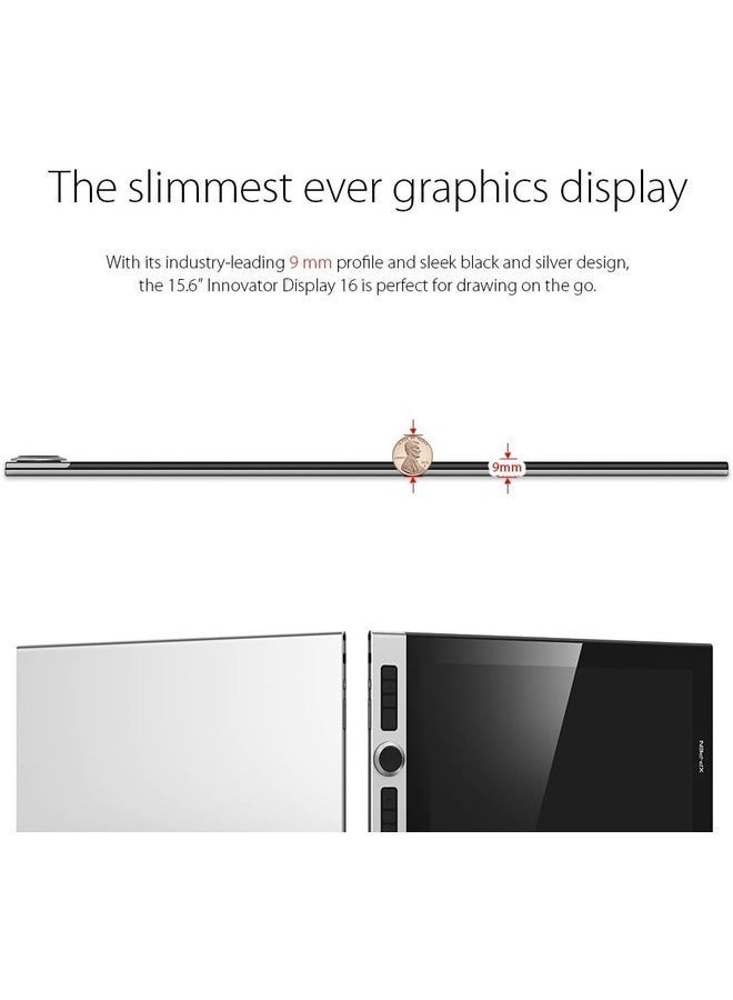 XP-PEN Innovator 16 Drawing Tablet with Screen 15.6 Inch FHD IPS Display, 92% Adobe RGB Color Accuracy for Digital Art & Design - Image 3