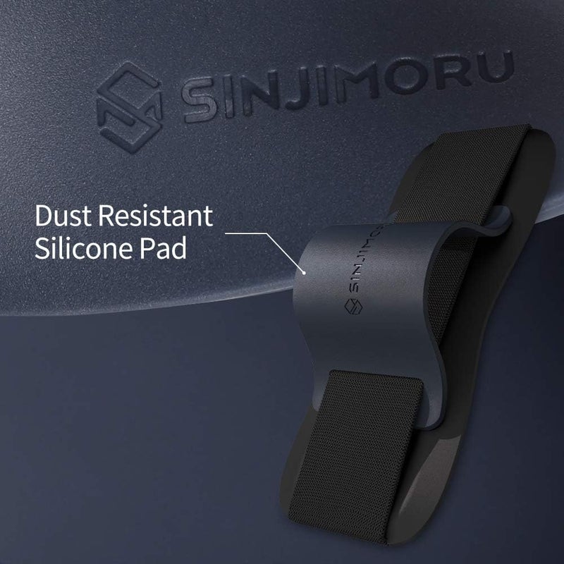 Sinjimoru Phone Grip with Silicone Band – Comfortable One-Hand Holder & Kickstand for Smartphones, Tablets, and eReaders for iPhone, Android, and Kindle Sinji Grip Silicone Clementine - Image 5