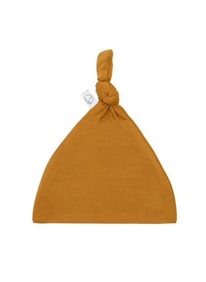 أنفي بيبي Anvi Baby Organic Bamboo Beanie & Swaddle Set- Mustard Fields