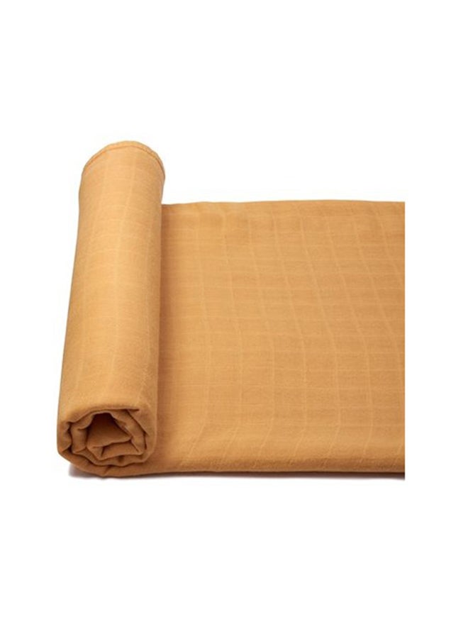 Anvi Baby Anvi Baby Organic Bamboo Beanie & Swaddle Set- Mustard Fields  - Image 4