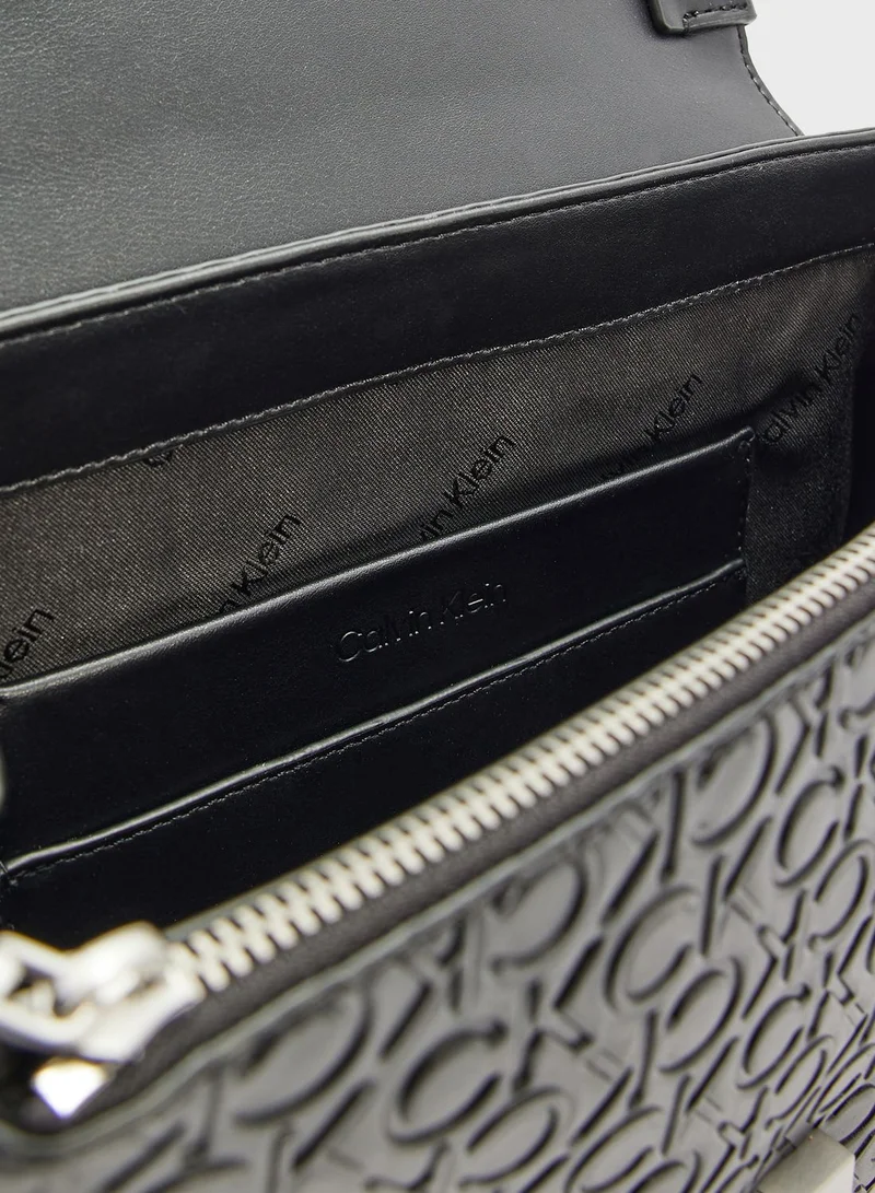 CALVIN KLEIN Monogram Detailed Crossbody