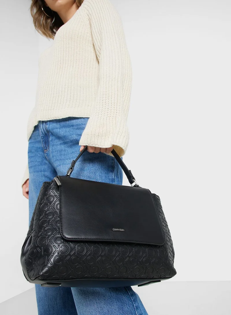 CALVIN KLEIN Monogram Detailed Crossbody