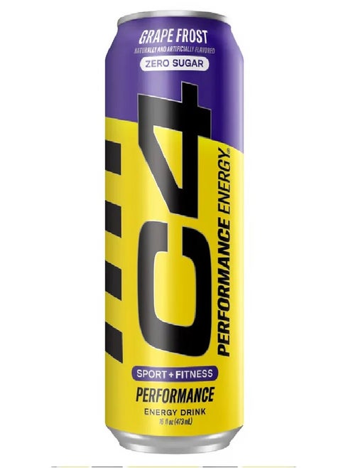 C4 Energy Drink 473ml Grape Frost Flavor