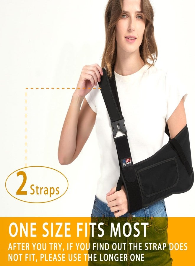 CLEVISS BRACE Arm Sling Shoulder Immobilizer, Shoulder Sling for Torn Rotator Cuff, Adjustable Arm Brace for Shoulder Injury, Elbow Injury/Wrist Injury/Surgery, Shoulder Strap For Women or Men (Left Hand) - Image 4