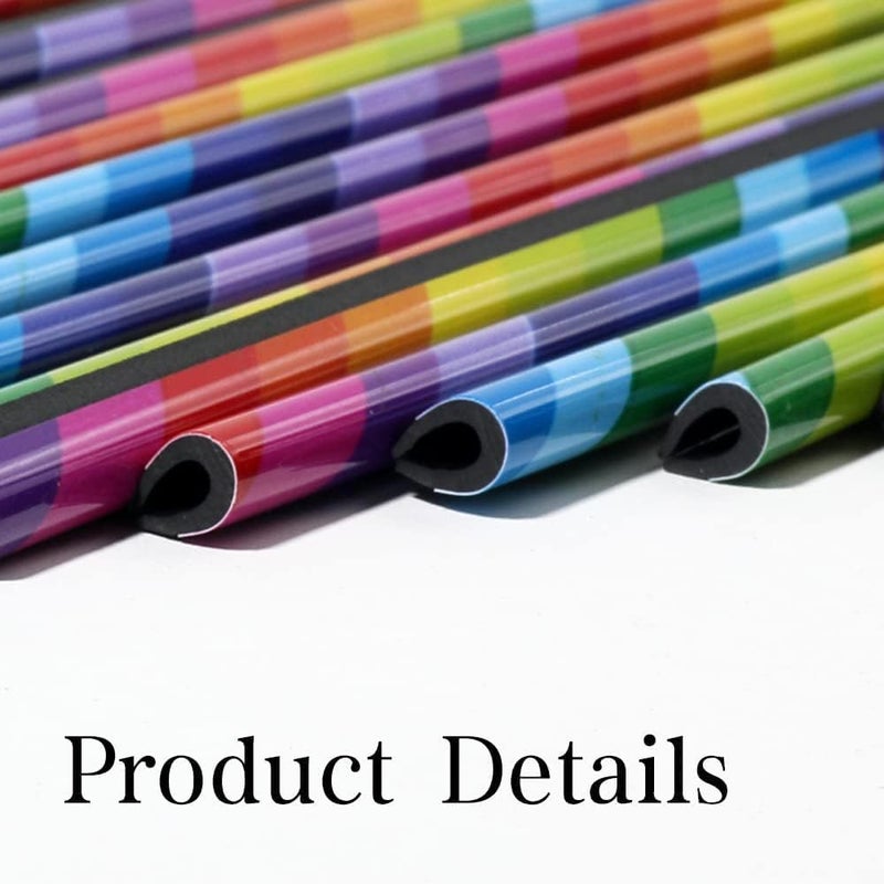 Redvant Red Universal Car AC Vent Outlet Decoration Strip, Waterproof Bendable Air Vent Outlet Trim Decoration, Suitable for Most Air Vent Outlet (10 Pieces) (Rainbow) - Image 2