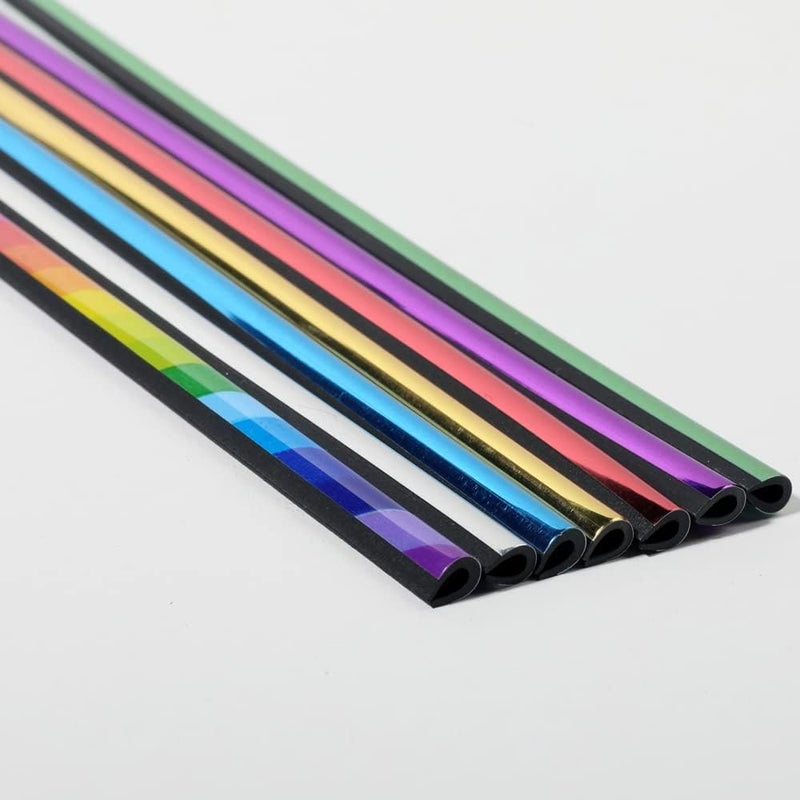 Redvant Red Universal Car AC Vent Outlet Decoration Strip, Waterproof Bendable Air Vent Outlet Trim Decoration, Suitable for Most Air Vent Outlet (10 Pieces) (Rainbow) - Image 4