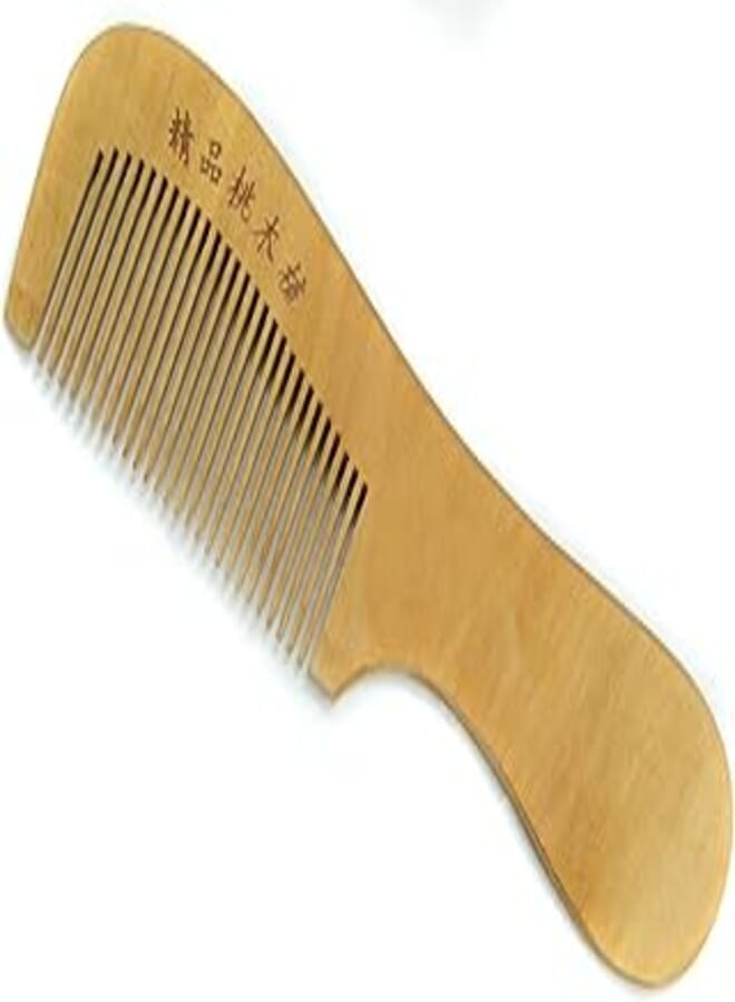 OR Natural wood comb in size 18 cm in 5 cm weight 28 grams - tight tooth 1.5 ml