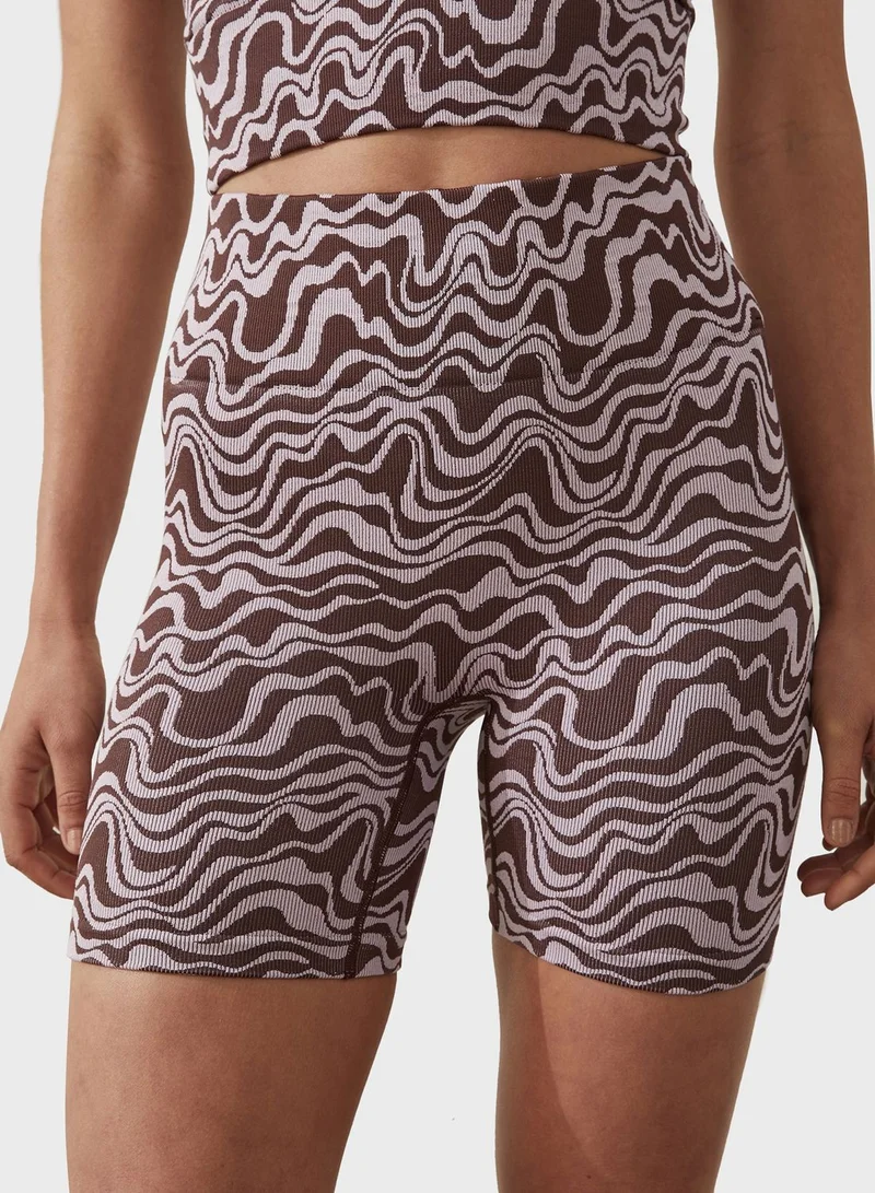 Cotton On Body High Waist Ribbed Shorts