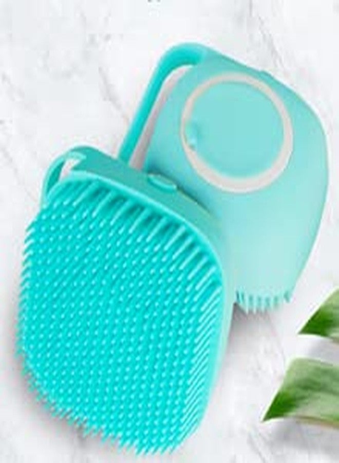 OCER Silicone Soft Bath Shower Brush Exfoliating Body Scrubber with Soap Dispenser Silicone Massage Bath Brush SPA Massage Skin Care Tool for Children Women Men - Image 1