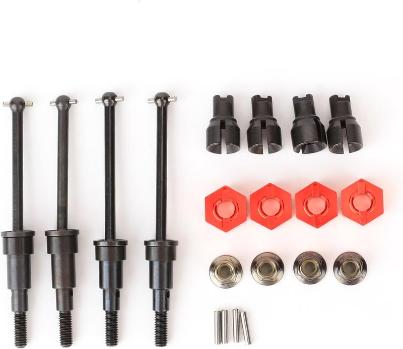 RCAWD 40CrMo Driveshafts Set for ARRMA Mojave Grom with Wheel Hex Set & Diff Outdrive Axles - Image 1
