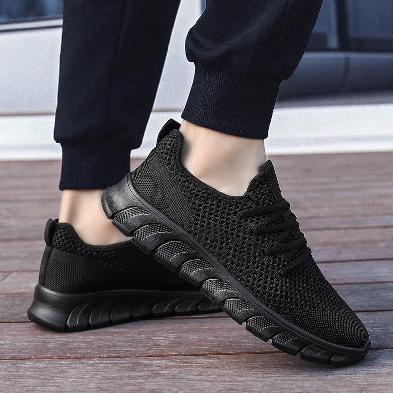 YRLTYO Womens Walking Shoes Tennis Running Sneakers Non Slip Gym Workout Athletic Lightweight Comfortable Fashion Sport Mesh Casual Shoe Black Size 6.5 - Image 2