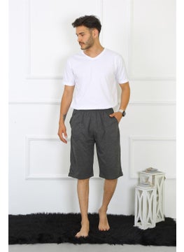 Akbeniz Men's Cotton Anthracite Capri 27480  - Image 1