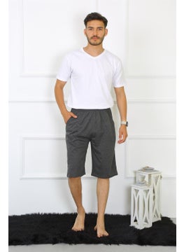 Akbeniz Men's Cotton Anthracite Capri 27480  - Image 2