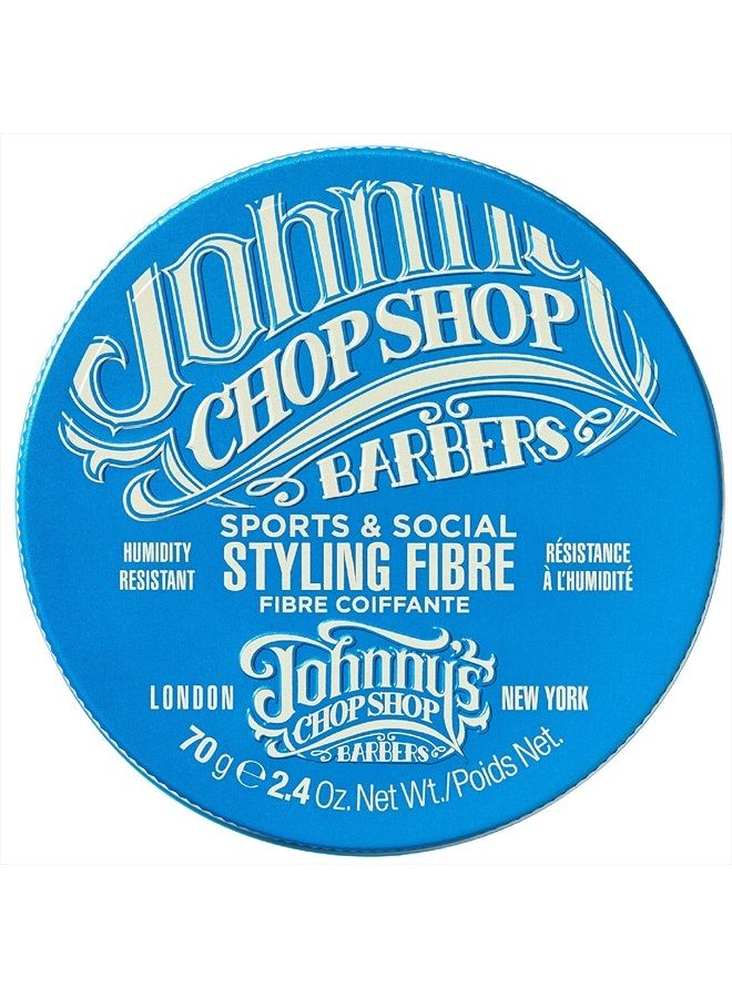 Johnny's Chop Shop Sports & Social Fibre Mens Grooming & Hair Styling Humidity Resistant, Endurance Strong Hold Gel Paste, Beeswax 2.4 oz (Pack of 1) - Image 1