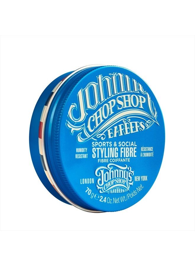 Johnny's Chop Shop Sports & Social Fibre Mens Grooming & Hair Styling Humidity Resistant, Endurance Strong Hold Gel Paste, Beeswax 2.4 oz (Pack of 1) - Image 4