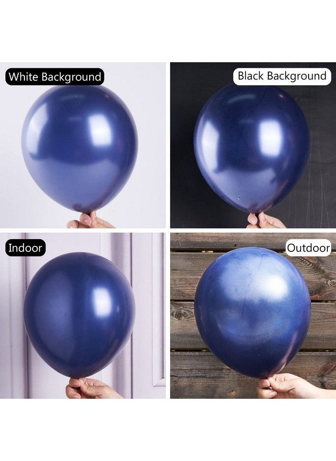 PartyWoo Navy Blue Balloons 100 Pcs Pearl Navy Blue Balloons Different Sizes Pack Of 18 Inch 12 Inch 10 Inch 5 Inch Balloons For Balloon Garland Arch As Party Decorations Birthday Decorations  - Image 4