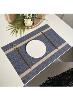 6-Piece Double Border Placemat Set Blue 45 x 30cm - pzsku/ZE2E89F2A167133D41FB6Z/45/_/1734969208/dff43979-ebdf-43cb-b60e-86de87d214b1