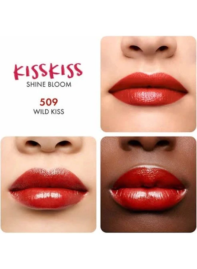 Guerlain KissKiss Shine Bloom Plumping Shine Lip Color 509 Wild Kiss 3.2g - Image 2