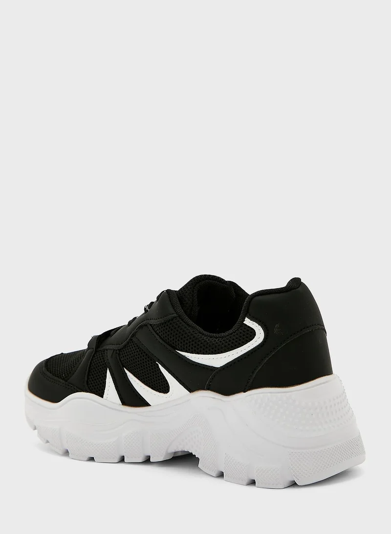 Ginger Patterned Chunky Sole Sneaker