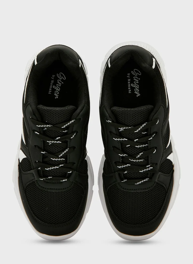 Ginger Patterned Chunky Sole Sneaker