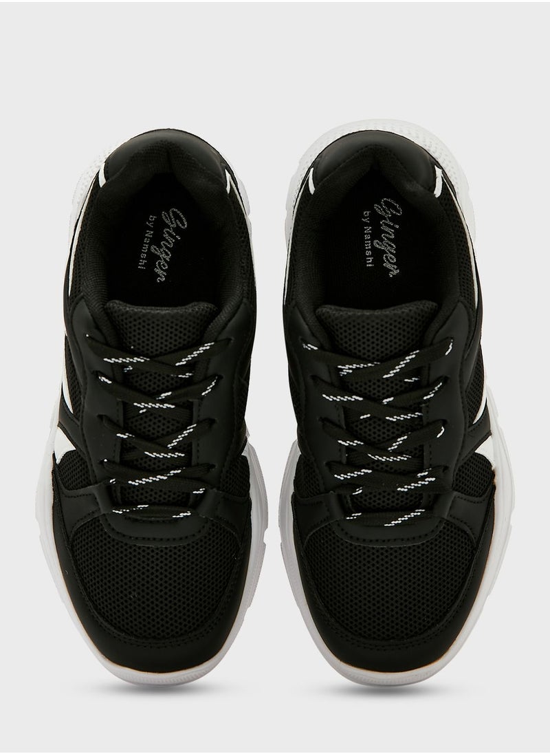 Ginger - Patterned Chunky Sole Sneaker - Image 1