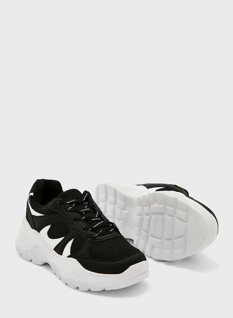 Ginger Patterned Chunky Sole Sneaker
