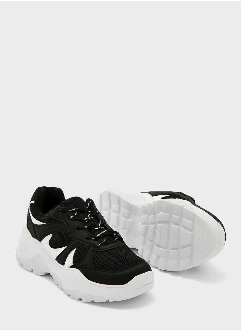 Ginger - Patterned Chunky Sole Sneaker - Image 1