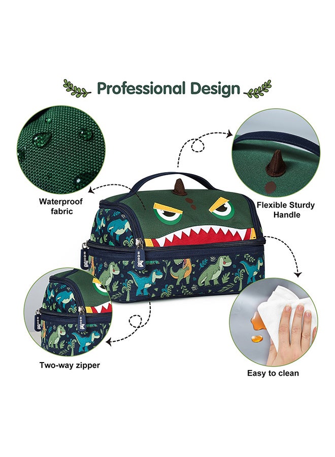 Nohoo Kids Insulated Lunch Bag Dino - Green - Image 3
