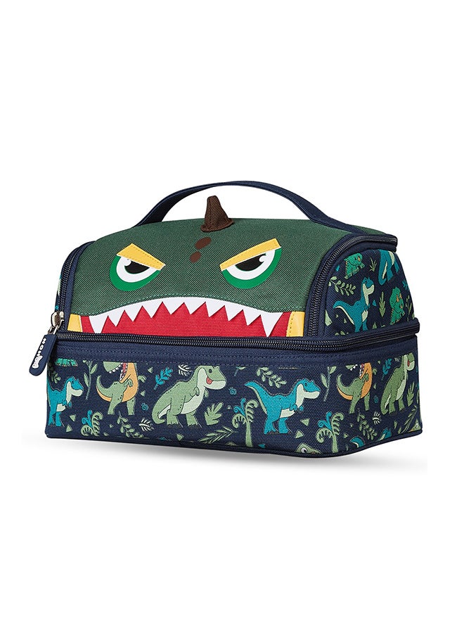 Nohoo Kids Insulated Lunch Bag Dino - Green - Image 1
