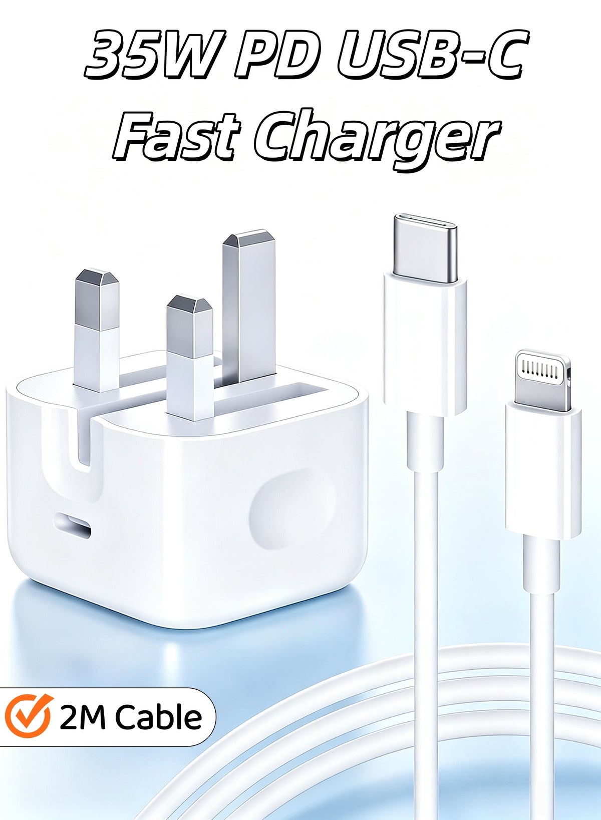 XiuWoo XiuWoo Fast Charger With 2m Cable Uk Plug 35W ZE2E8F22F43234E59A08BZ