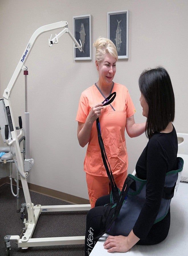 Tuffcare Universal Toileting Sling with Waist Belt (Medium) fits Tuffcare, Hoyer, Invacare, McKesson, Drive, Lumex, Medline, Joerns and Other Patient Lifts Solid Fabric Polyester Patient Lift Sling - Image 3