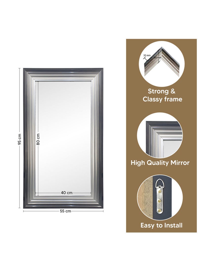 Decorhills Strong Full-Length Dressing Mirror Large Rectangle for Bedroom Living Room Mirror Wall-Mounted Mirror Aluminum Alloy Thick Durable Frame, Gold, 40 X 80 cm - Image 3