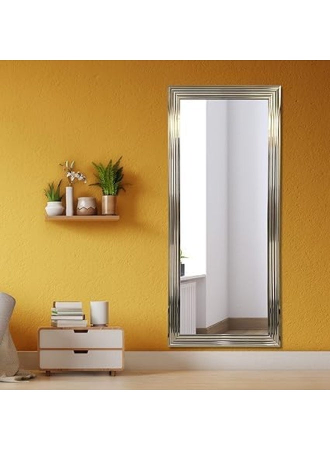 Decorhills Strong Full-Length Dressing Mirror Large Rectangle for Bedroom Living Room Mirror Wall-Mounted Mirror Aluminum Alloy Thick Durable Frame, Gold, 40 X 80 cm - Image 1