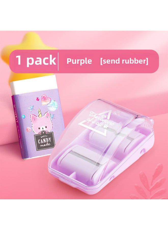 Reverse Roller Desktop Cleaner Rubber Scrap Collector Desk Mini Small Portable Pencil Scrap Cleaner For Students - Image 1