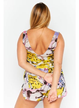STELLA MCCARTNEY Women All Over Print Beach Romper, White Combo  - Image 2
