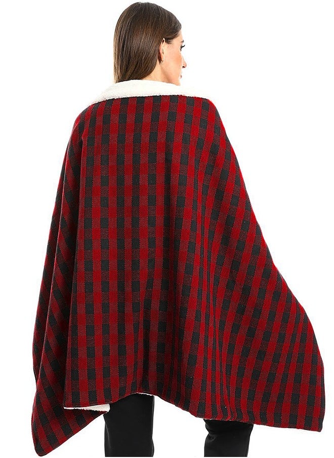 snooze Caro Wearable Blanket, Dark Red  - Image 4