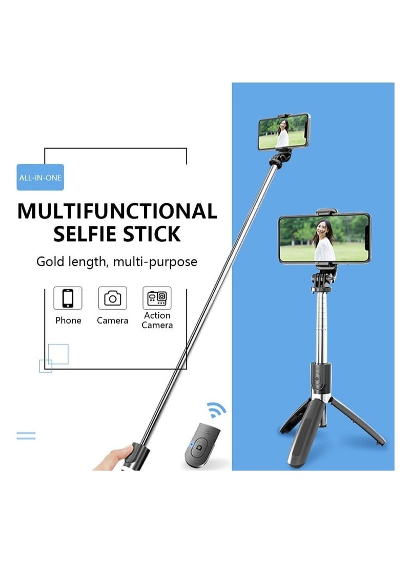 Raxoom Portable 40 Inch Aluminum Alloy Selfie Stick Phone Tripod with Wireless Remote Shutter Compatible with iPhone 12 11 pro Xs Max Xr X 8 7 6 Plus - Image 5