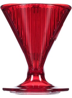 Melitta Melitta Signature Series 1 Cup Pour-Over Coffee Brewer, Tritan Red 