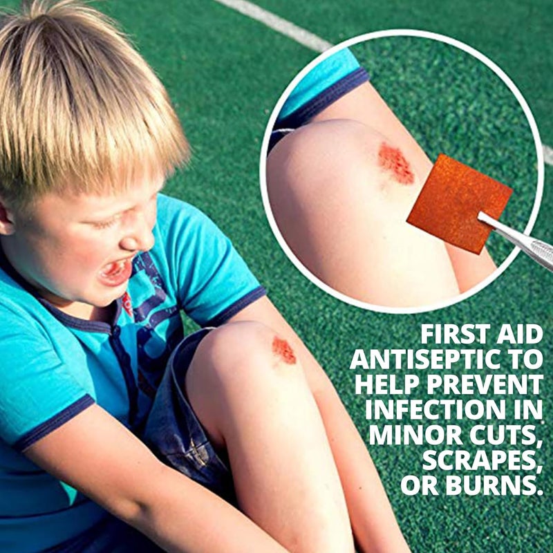 MEDca Iodine Prep Pads Box of 200 Count Iodine Prep Solution Pads 10 Povidone Iodine Swabs for Individual Disinfecting Wipes Disposable Cotton Antiseptic Surgical Pad for Wound Care and First Aid - Image 3