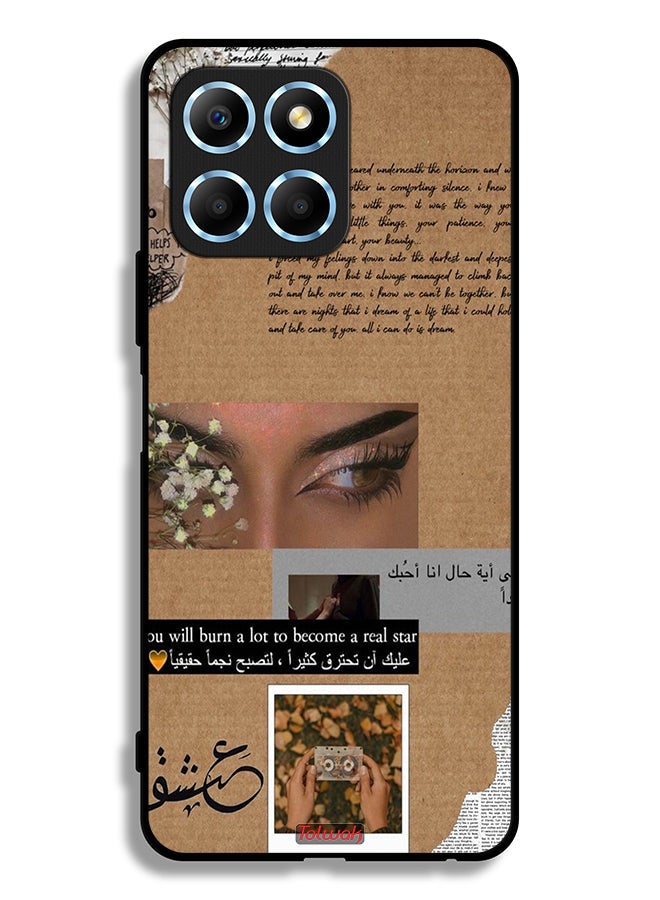 Tolwak Honor X8 5G Protective Case Cover Arabic Quote You Will Burn A Lot To Become A Real Star - Image 2