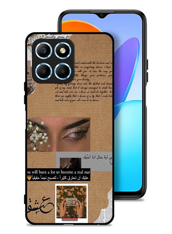 Tolwak Honor X8 5G Protective Case Cover Arabic Quote You Will Burn A Lot To Become A Real Star - Image 1