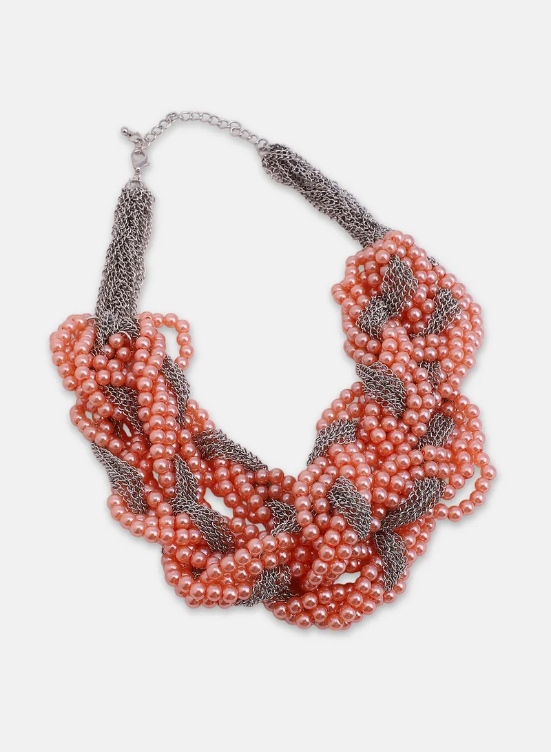 Sohi  Braided Bead Chain Necklace for Women | Best Price UAE